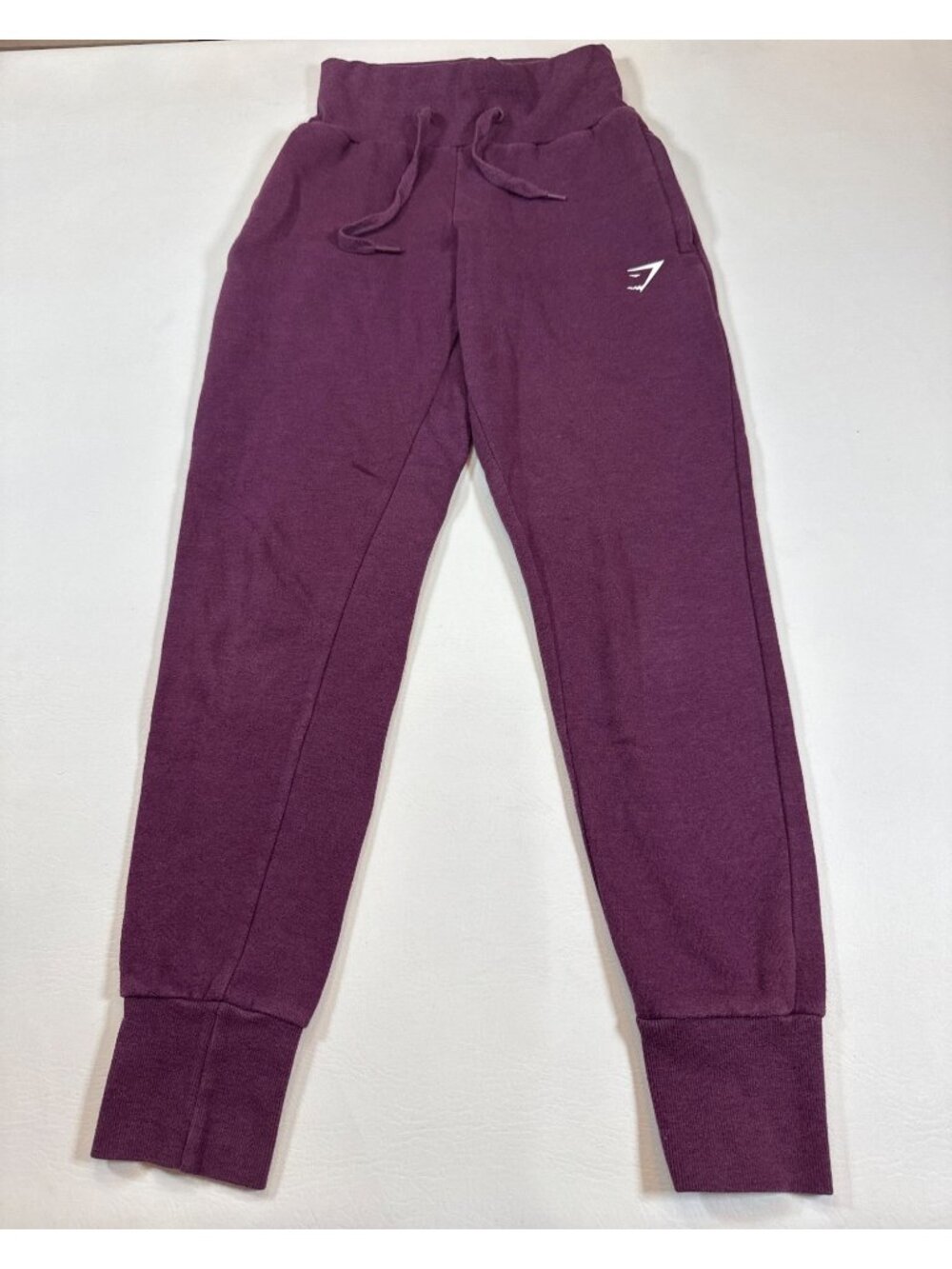 Gymshark Womens XS Purple High-Waisted Joggers With Drawstring (II397)